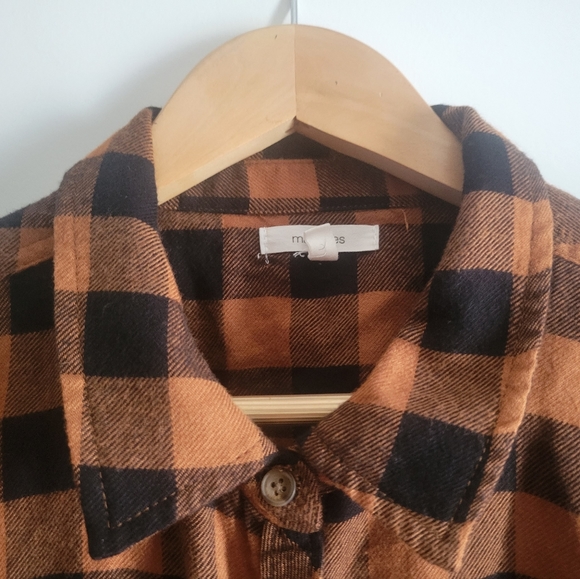 Maurices Brown/Black Plaid Button-Down - Picture 6 of 6